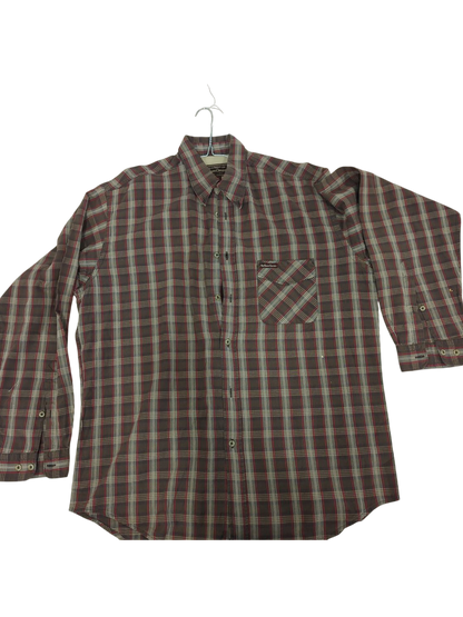 Marlboro Classics Plaid Button-Down Shirt - Size XL