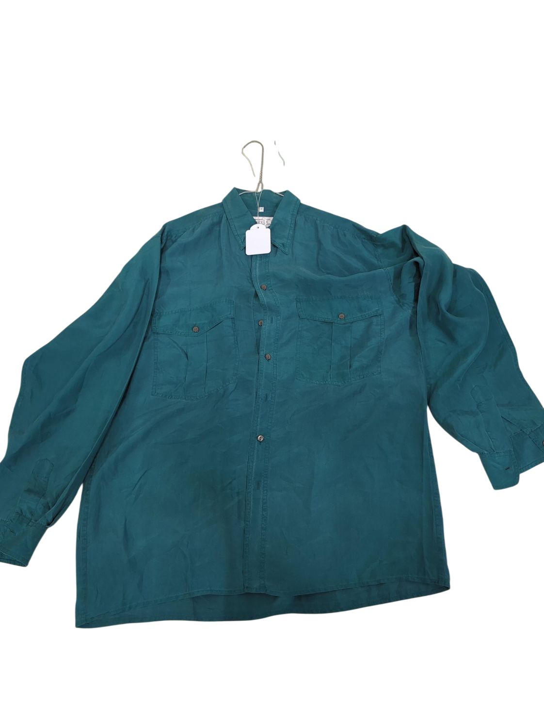 Marcel Clair Teal Button-Down Shirt - Size M
