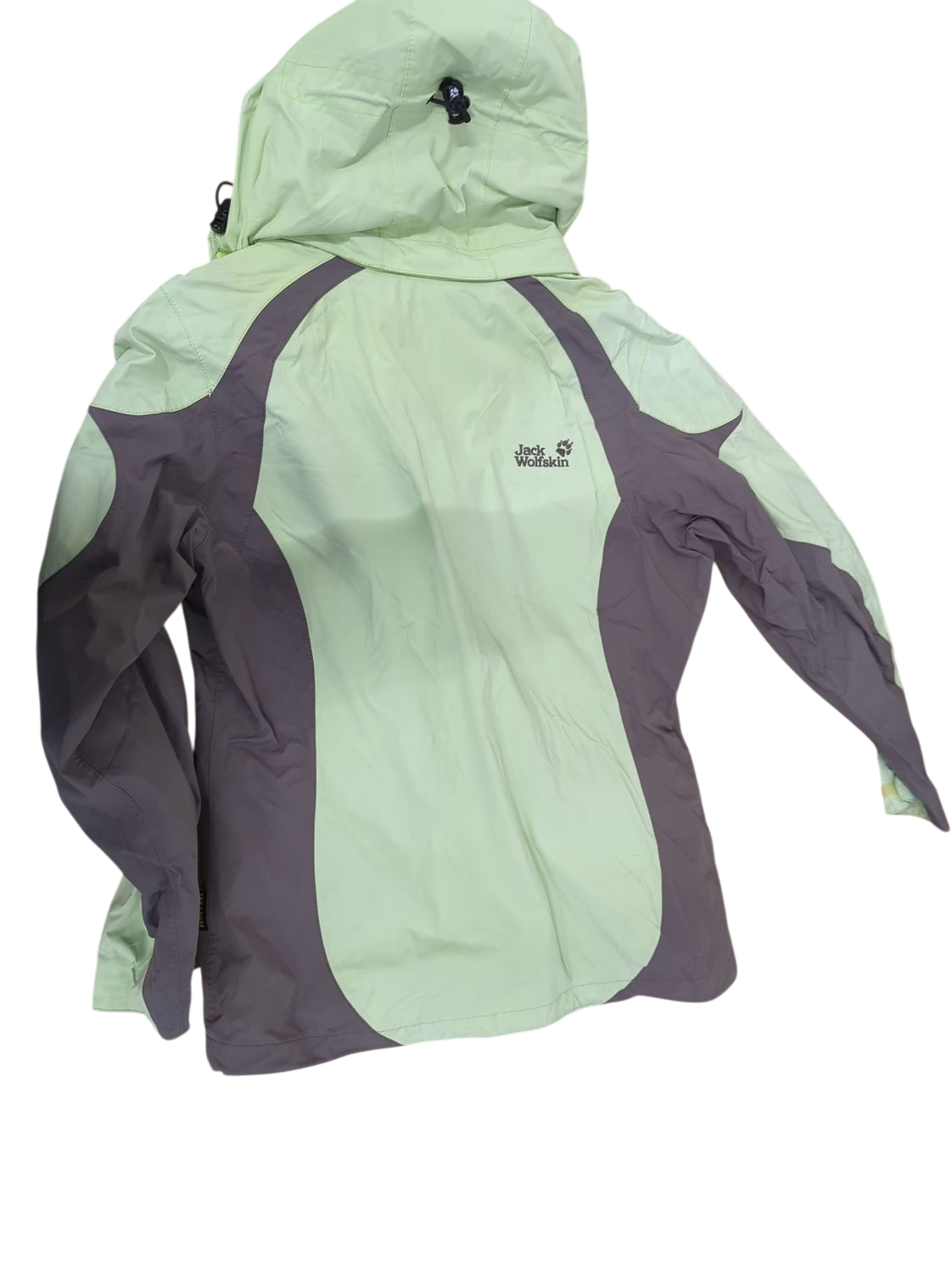 Jack Wolfskin Light Green & Grey Windbreaker Jacket