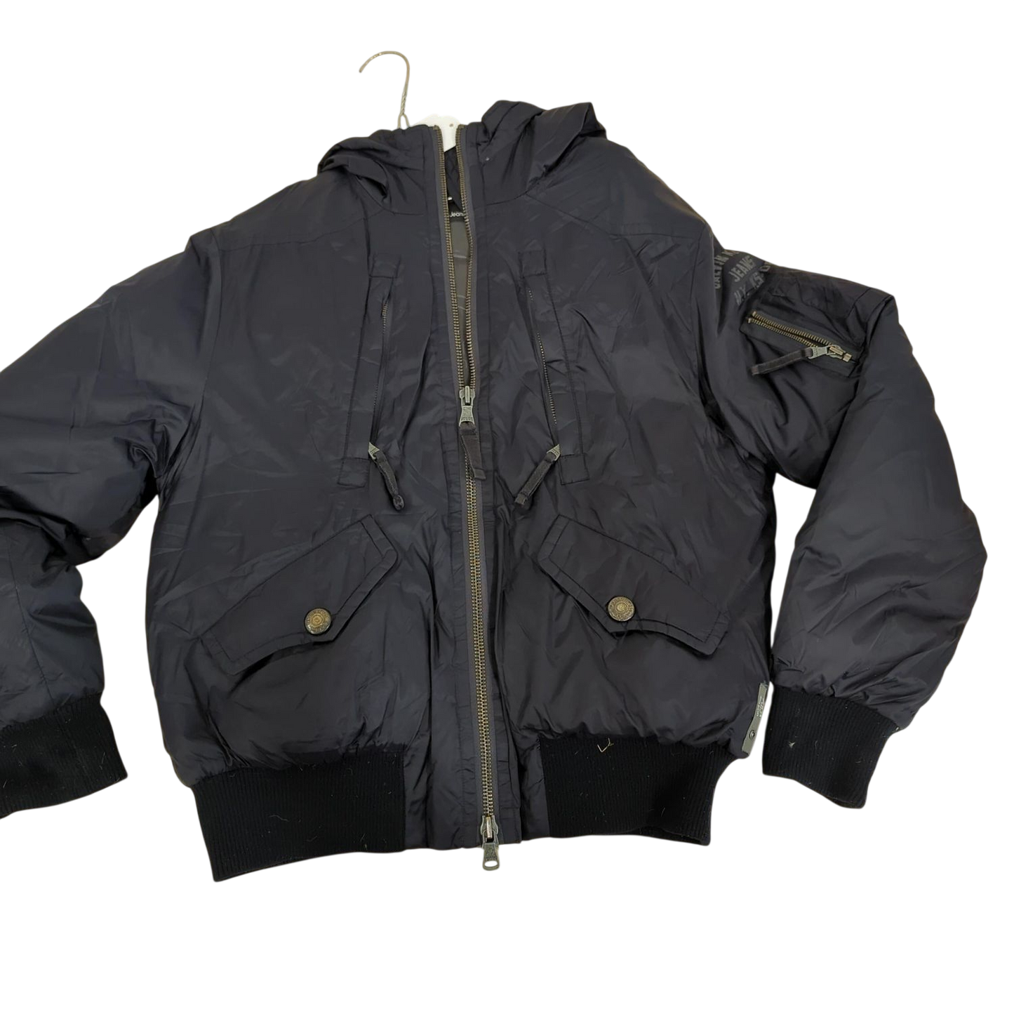 Calvin Klein Black Bomber Jacket - Size L