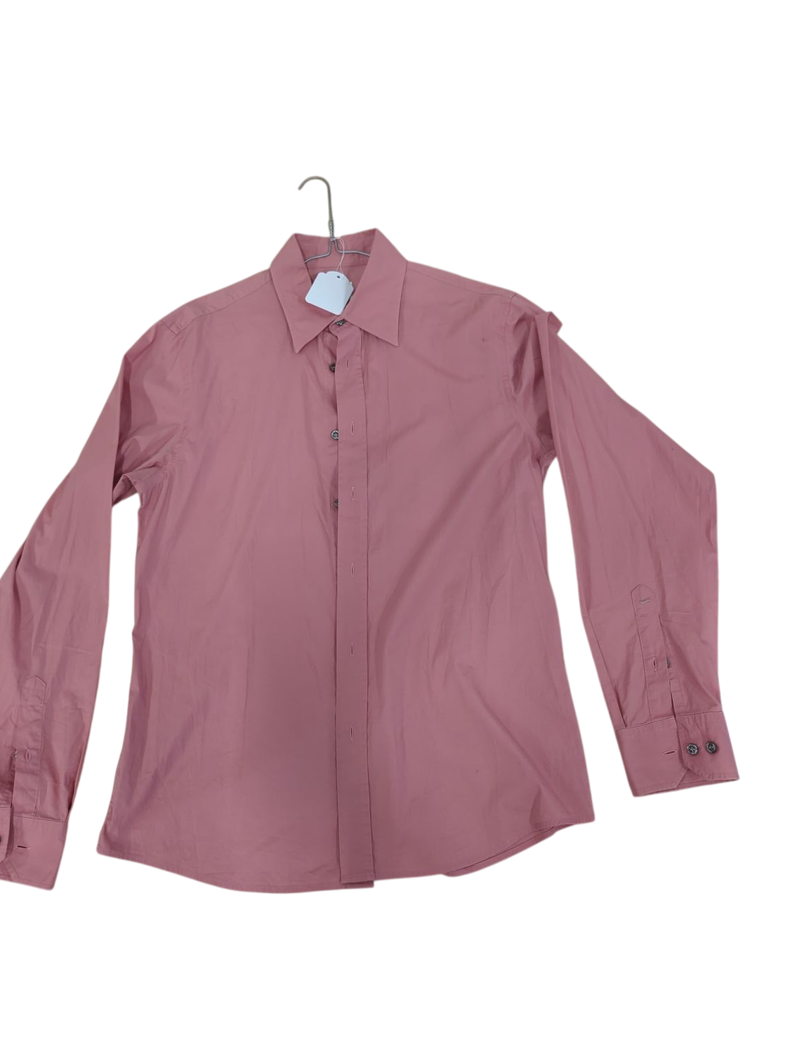 GAS Basic Pink Button-Down Shirt - Size XL