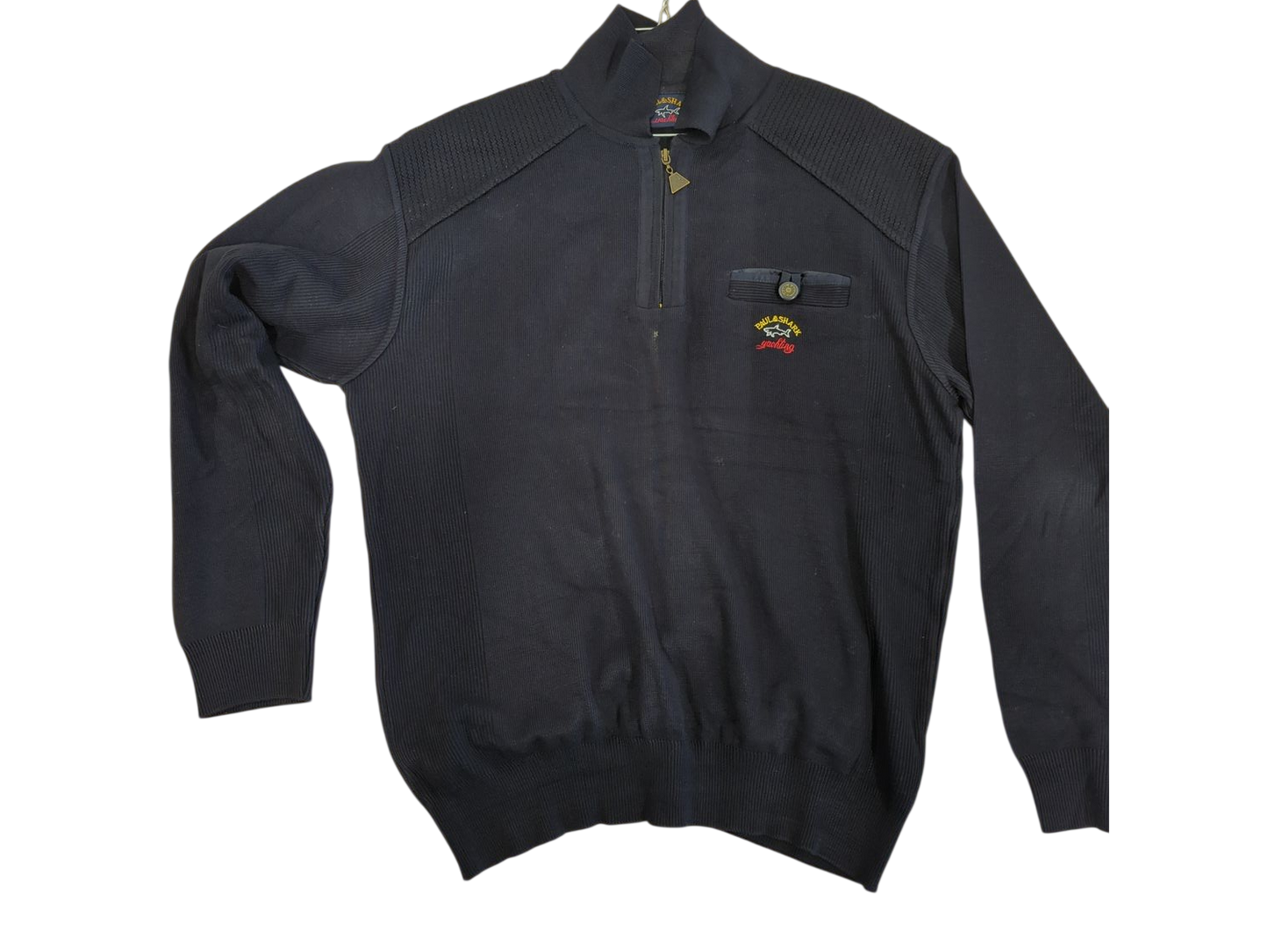 Paul & Shark Navy Cotton Sweater - Size XL