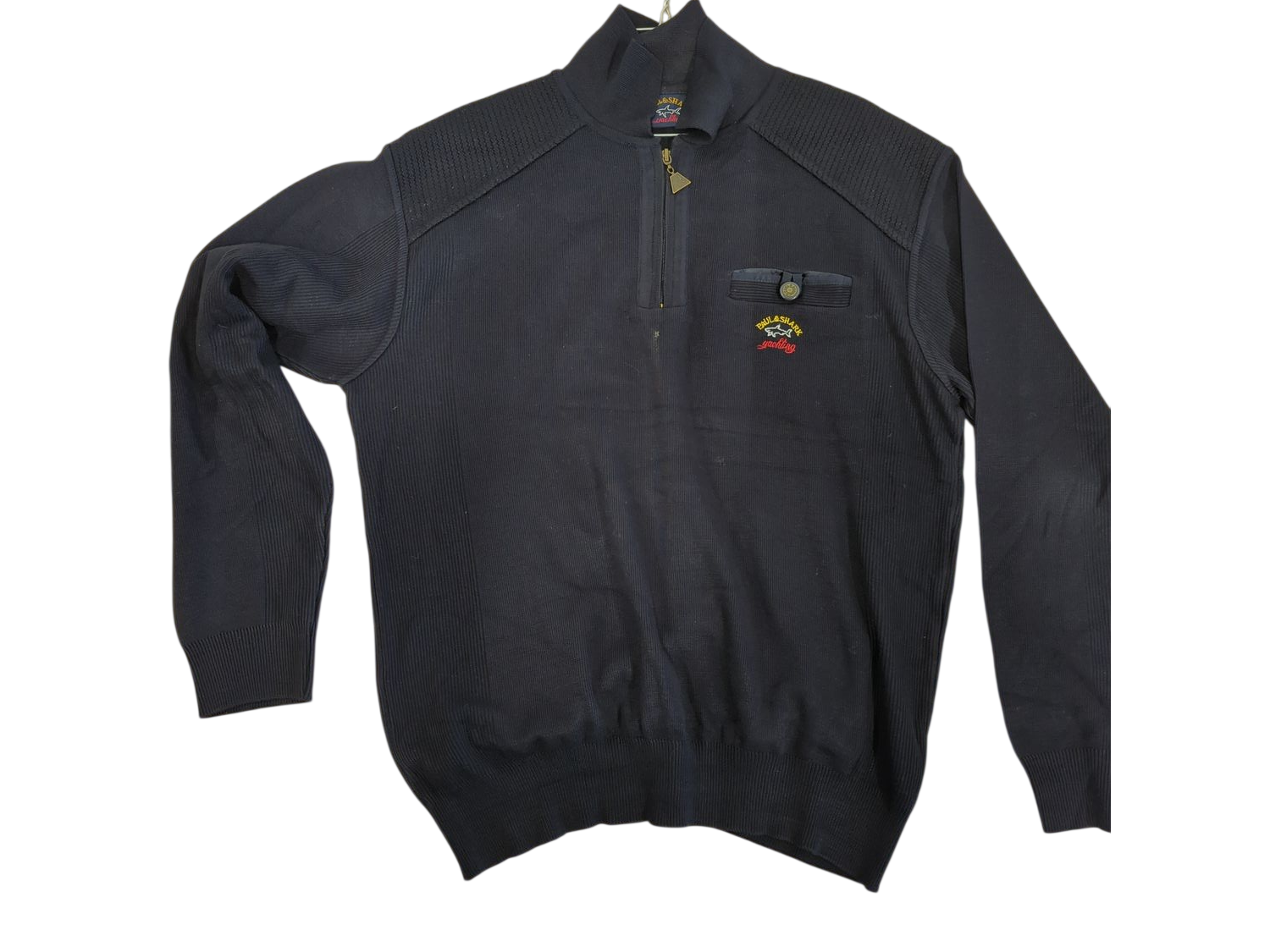Paul & Shark Navy Cotton Sweater - Size XL