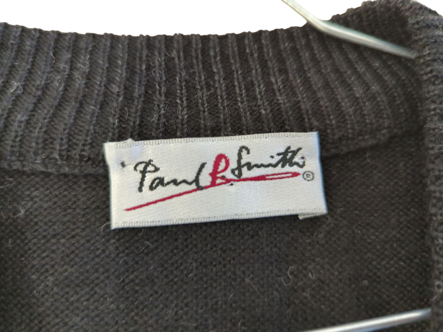 Paul Smith Men's Plaid Wool Knit Vest - Size XL