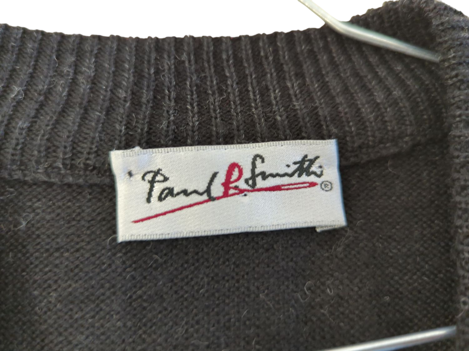 Paul Smith Men's Plaid Wool Knit Vest - Size XL