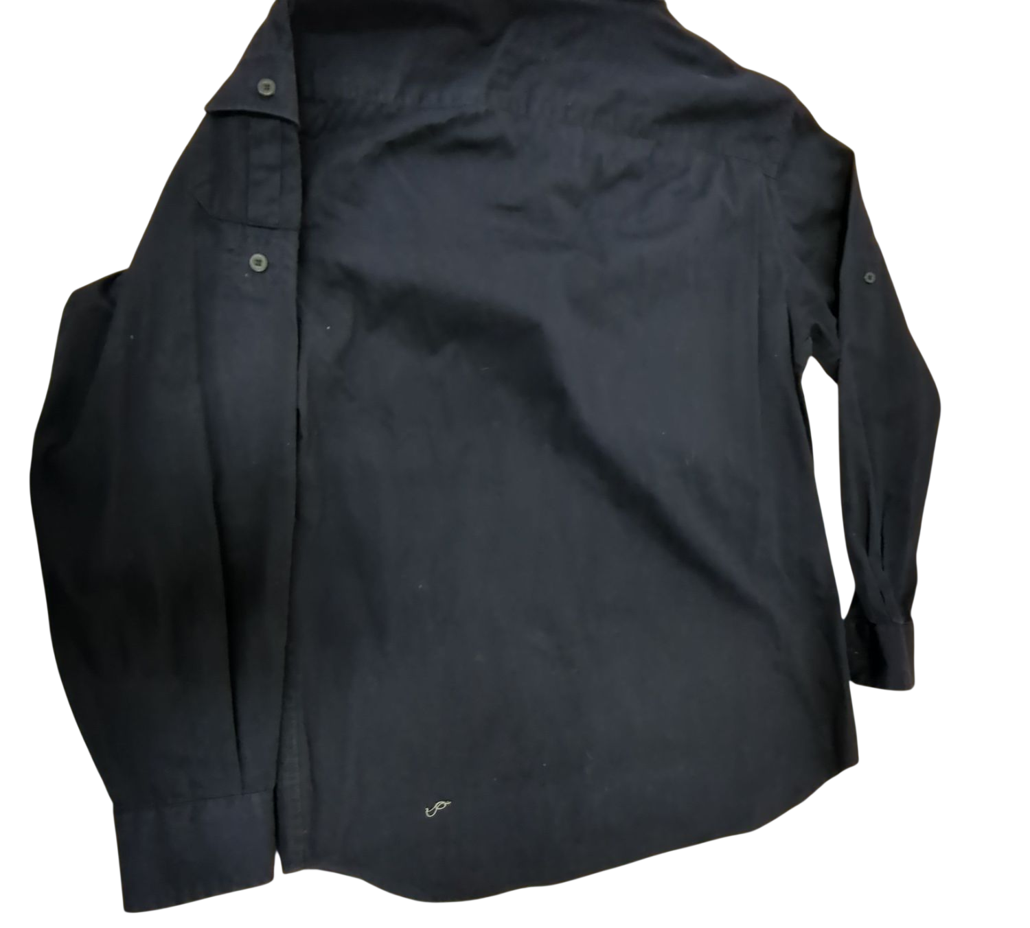 GAS Clothing Navy Button-Down Shirt with Chest Pockets