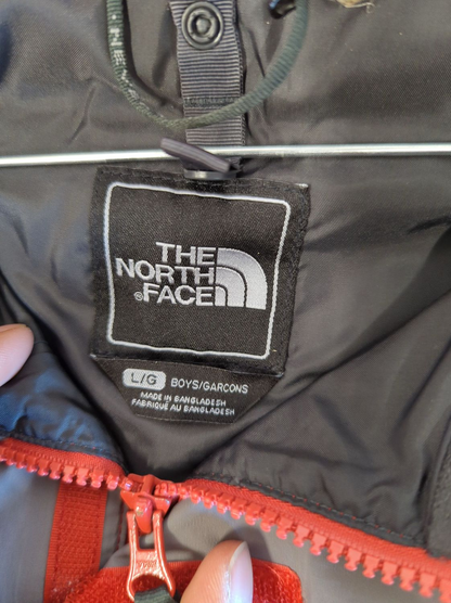 The North Face Red and Grey Windbreaker Jacket
