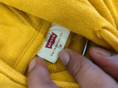 Levi's Yellow Hoodie - Size M - Front Pocket