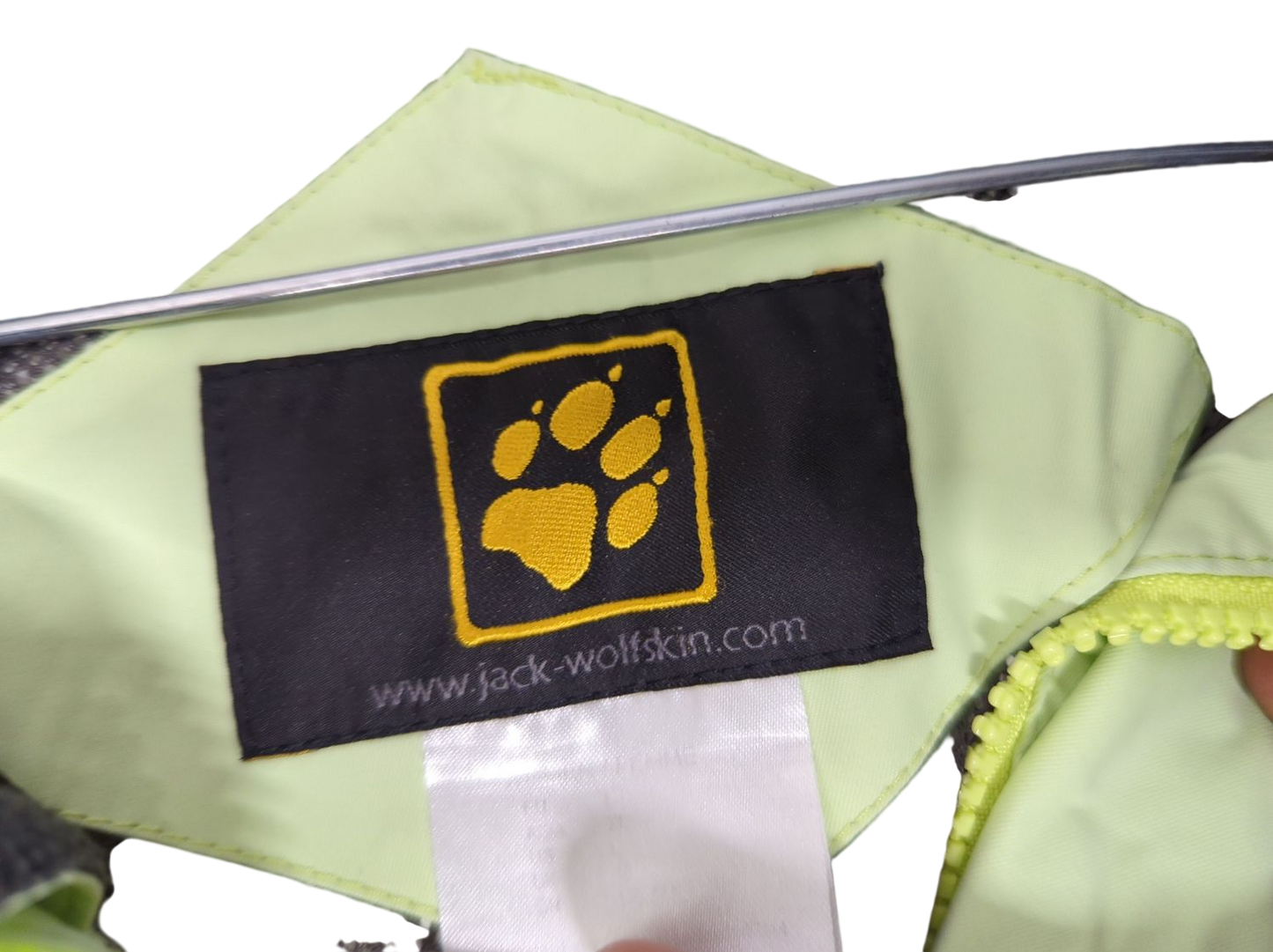 Jack Wolfskin Light Green & Grey Windbreaker Jacket