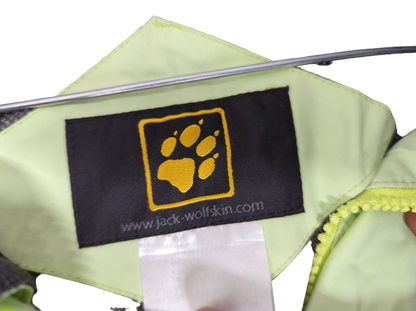 Jack Wolfskin Light Green & Grey Windbreaker Jacket