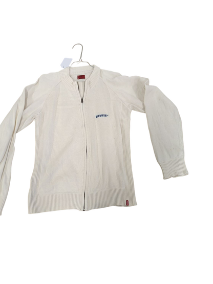 Levi's Red Tab Cream Zip-Up Sweater - Size Medium