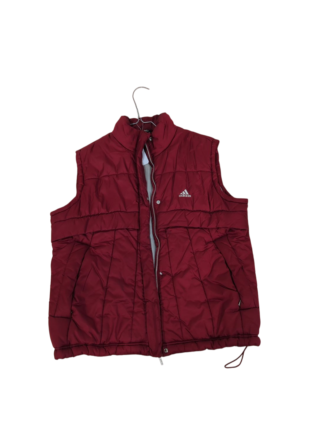 Adidas Burgundy Padded Vest - Size 52