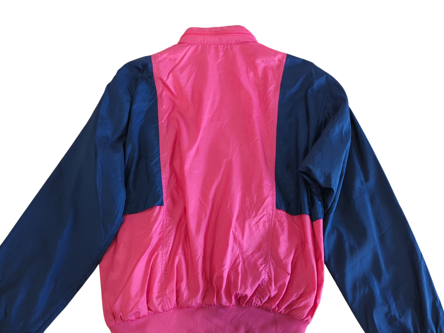 Vintage Adidas Pink & Navy Windbreaker Jacket - Size 42
