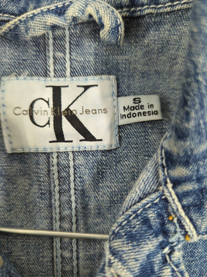 Calvin Klein Denim Button-Down Jacket - Size S