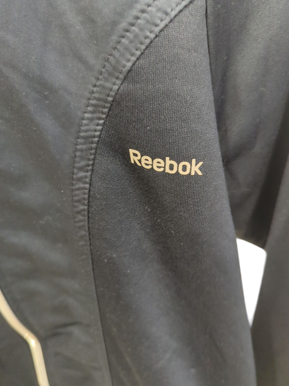 Reebok Black Windbreaker Jacket with Hood - Men's