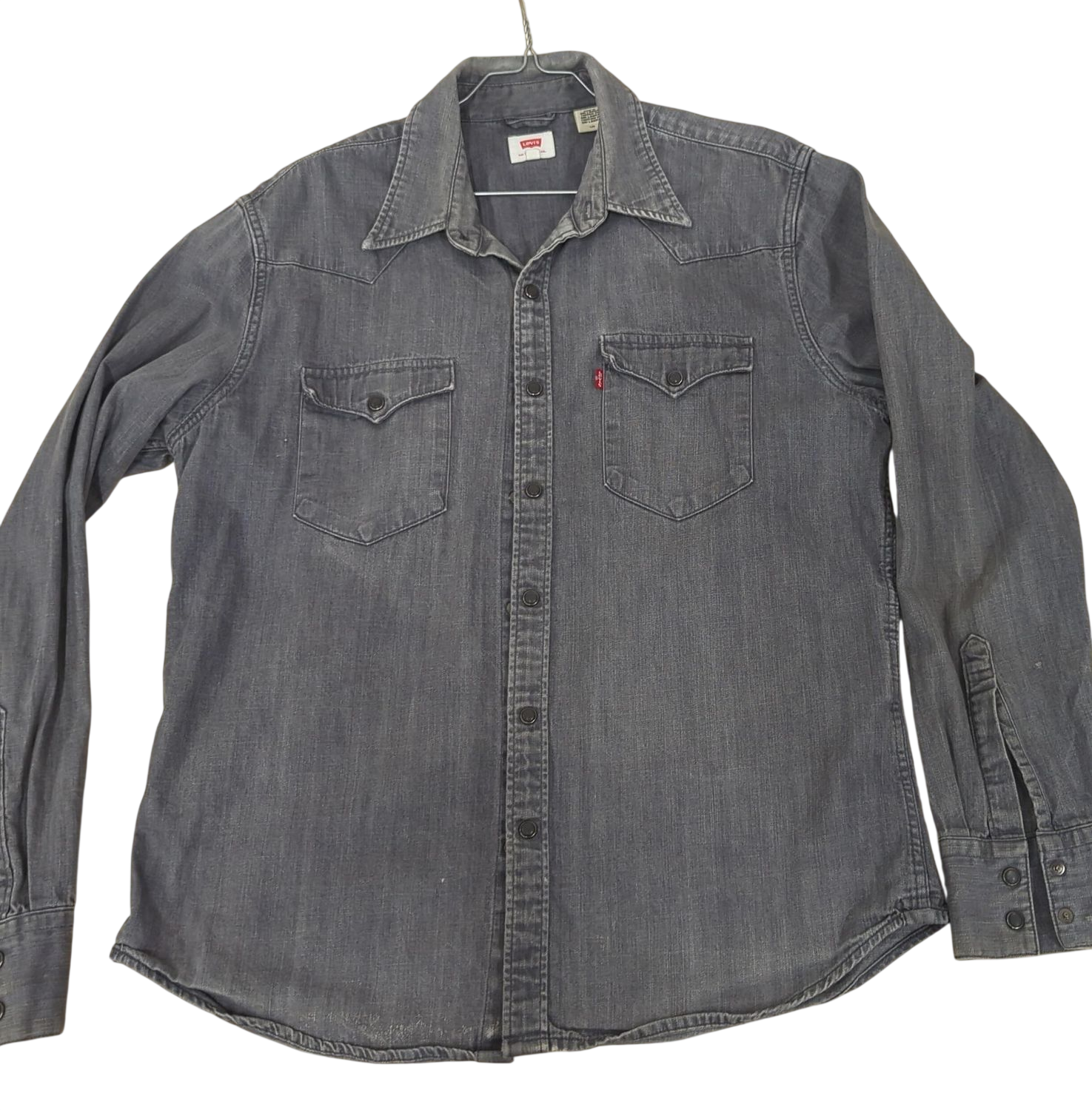 Levi's Grey Denim Jacket - Size L