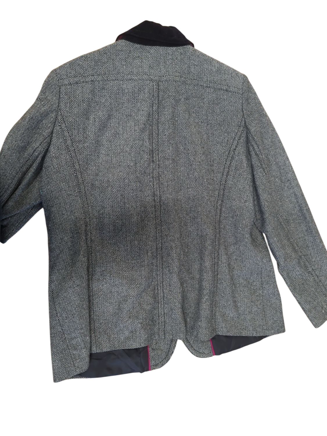 ADAGIO Grey Patterned Blazer Jacket