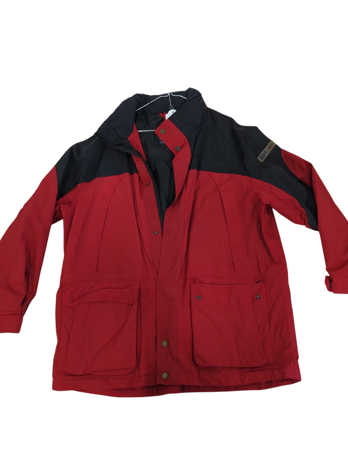 McEarl Original Protection Waterproof Red & Black Windbreaker Jacket