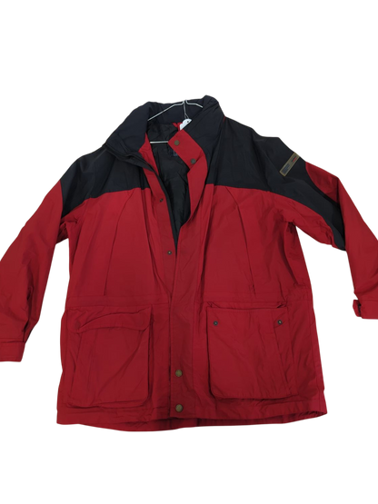 McEarl Original Protection Waterproof Red & Black Windbreaker Jacket
