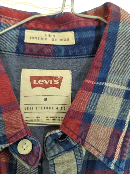 Levi's Plaid Flannel Button-Down Shirt - Size M
