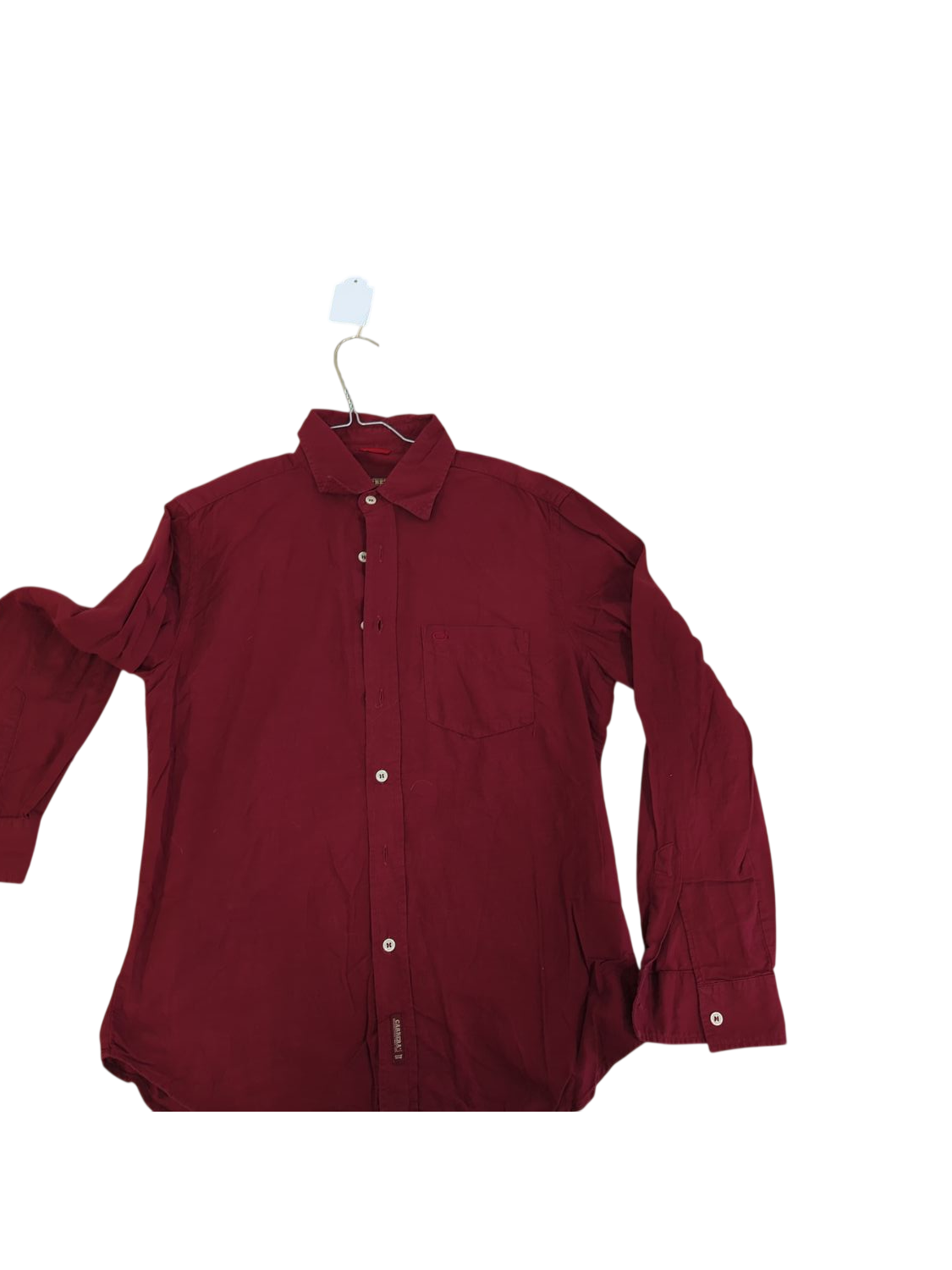 Carrera Burgundy Button-Down Shirt - Size M