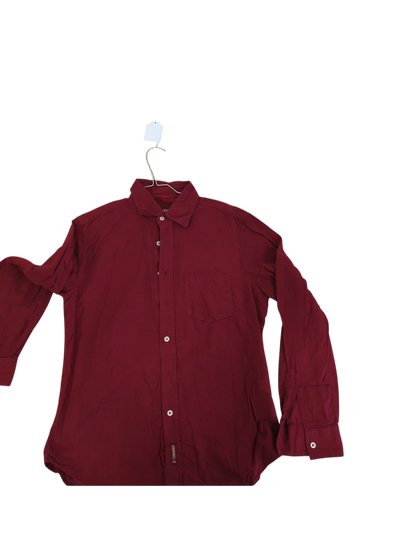 Carrera Burgundy Button-Down Shirt - Size M