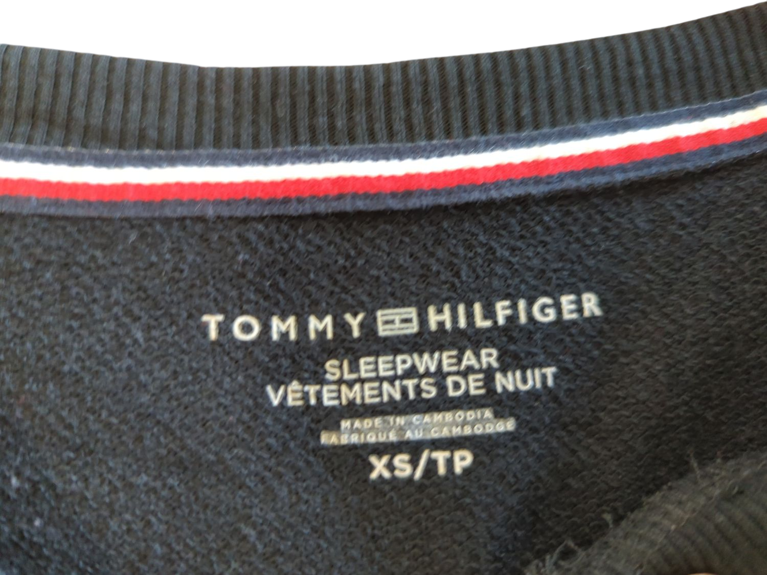 Tommy Hilfiger Navy Sleepwear Sweatshirt - Size XS