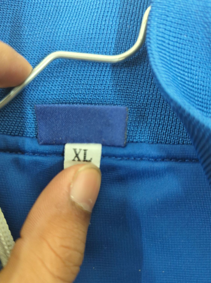 Asics Blue & White Windbreaker Jacket - Size XL