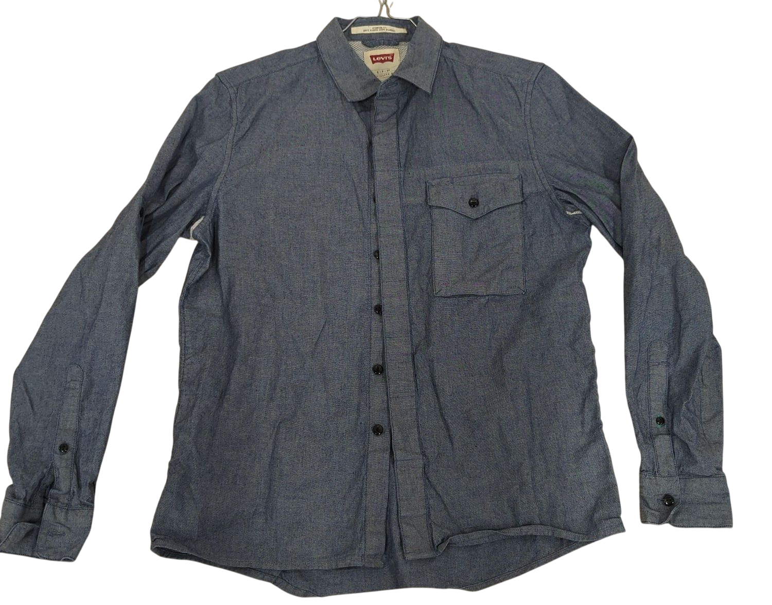 Levi's Chambray Button-Down Shirt - Blue/Grey