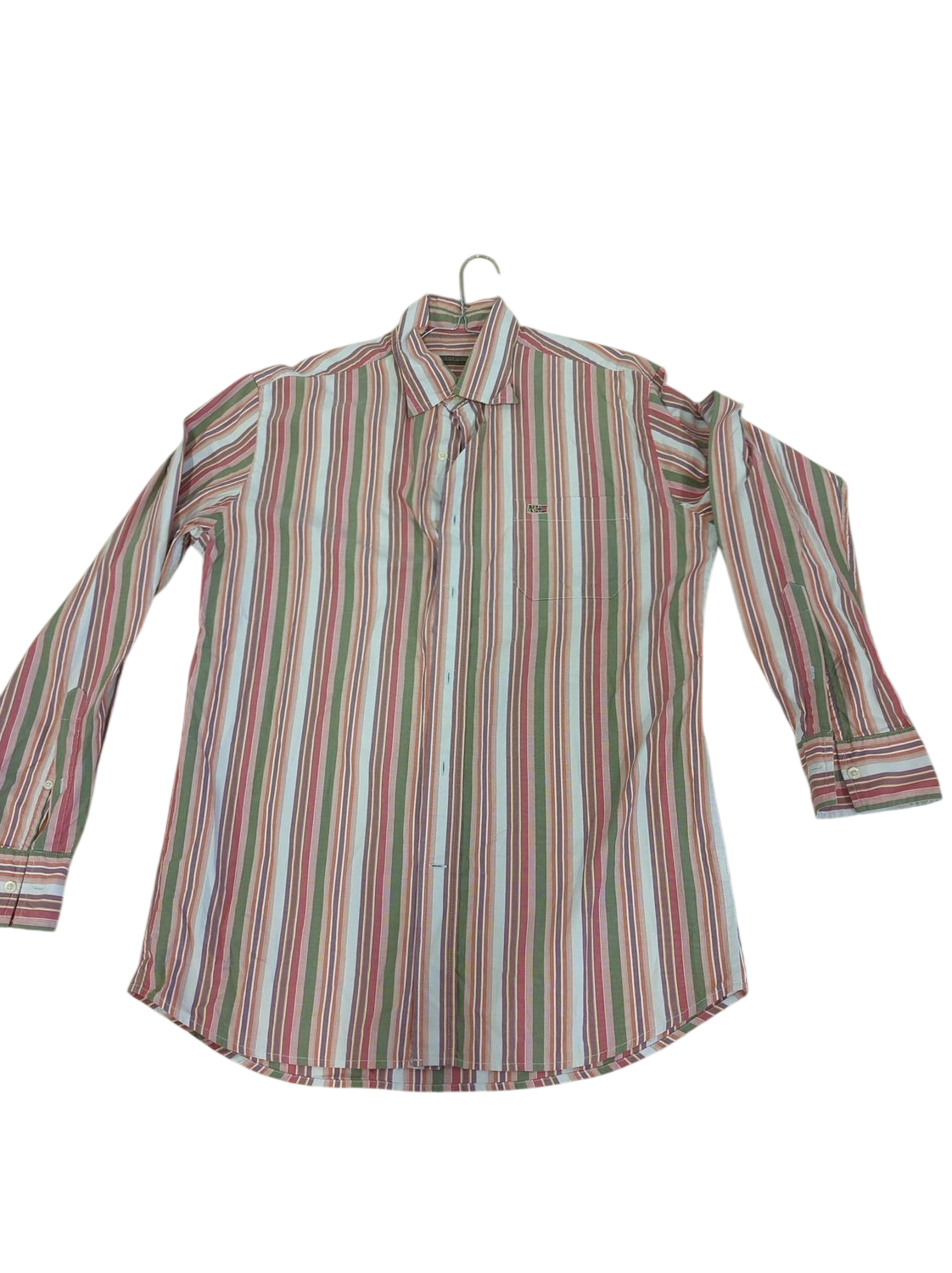 Napapijri Striped Button-Down Shirt - Long Sleeve