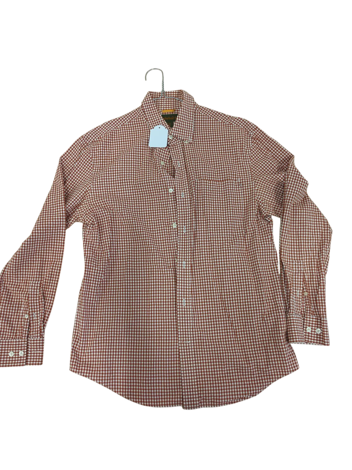 Timberland Red Gingham Button-Down Shirt - Size M