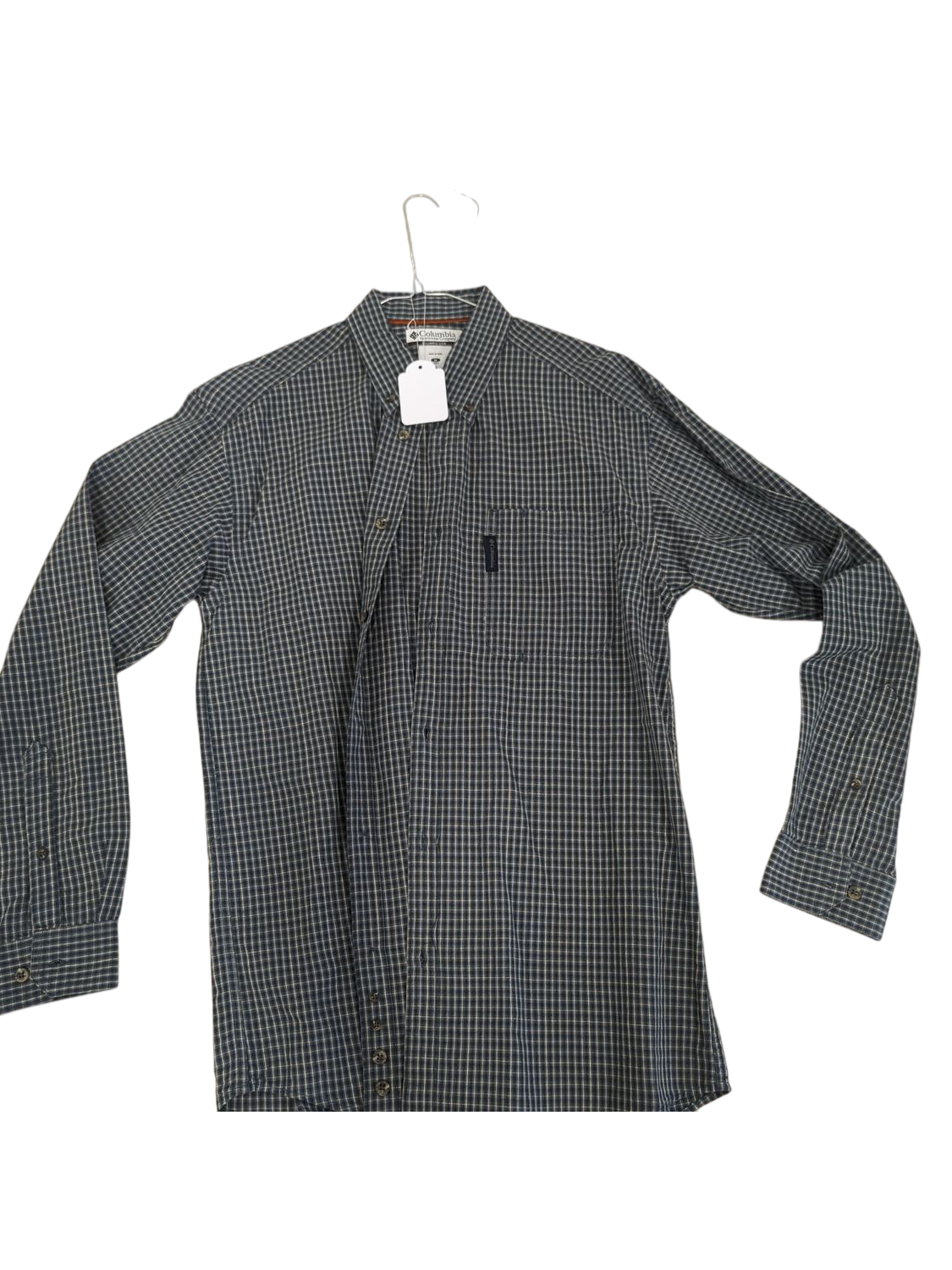 Columbia Sportswear Blue Checkered Button-Down Shirt - Size M