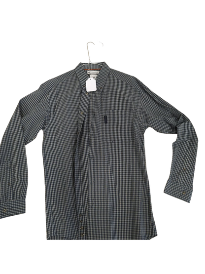 Columbia Sportswear Blue Checkered Button-Down Shirt - Size M