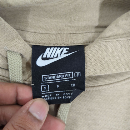 Nike Standard Fit Beige Bomber Jacket - Size S