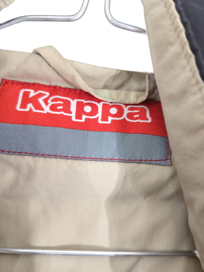 Kappa Black Windbreaker Jacket - Size XL