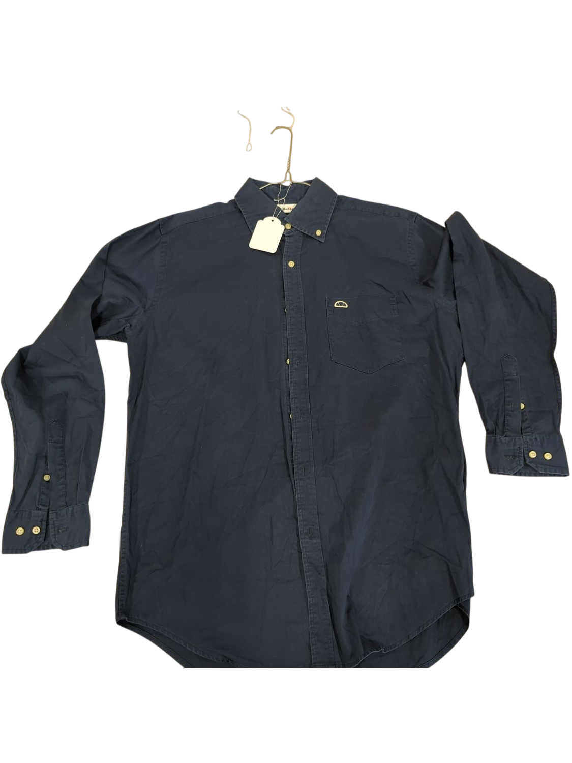 Ellesse Navy Button-Down Shirt - Long Sleeve