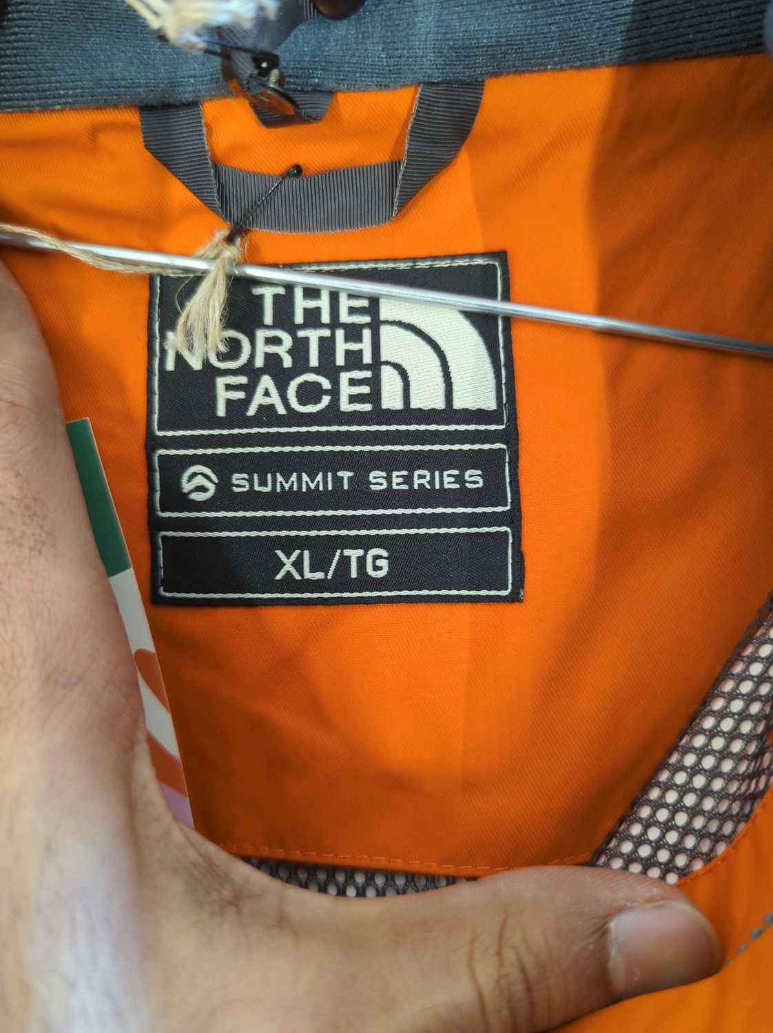 The North Face Summit Series Orange Windbreaker Jacket - Size XL