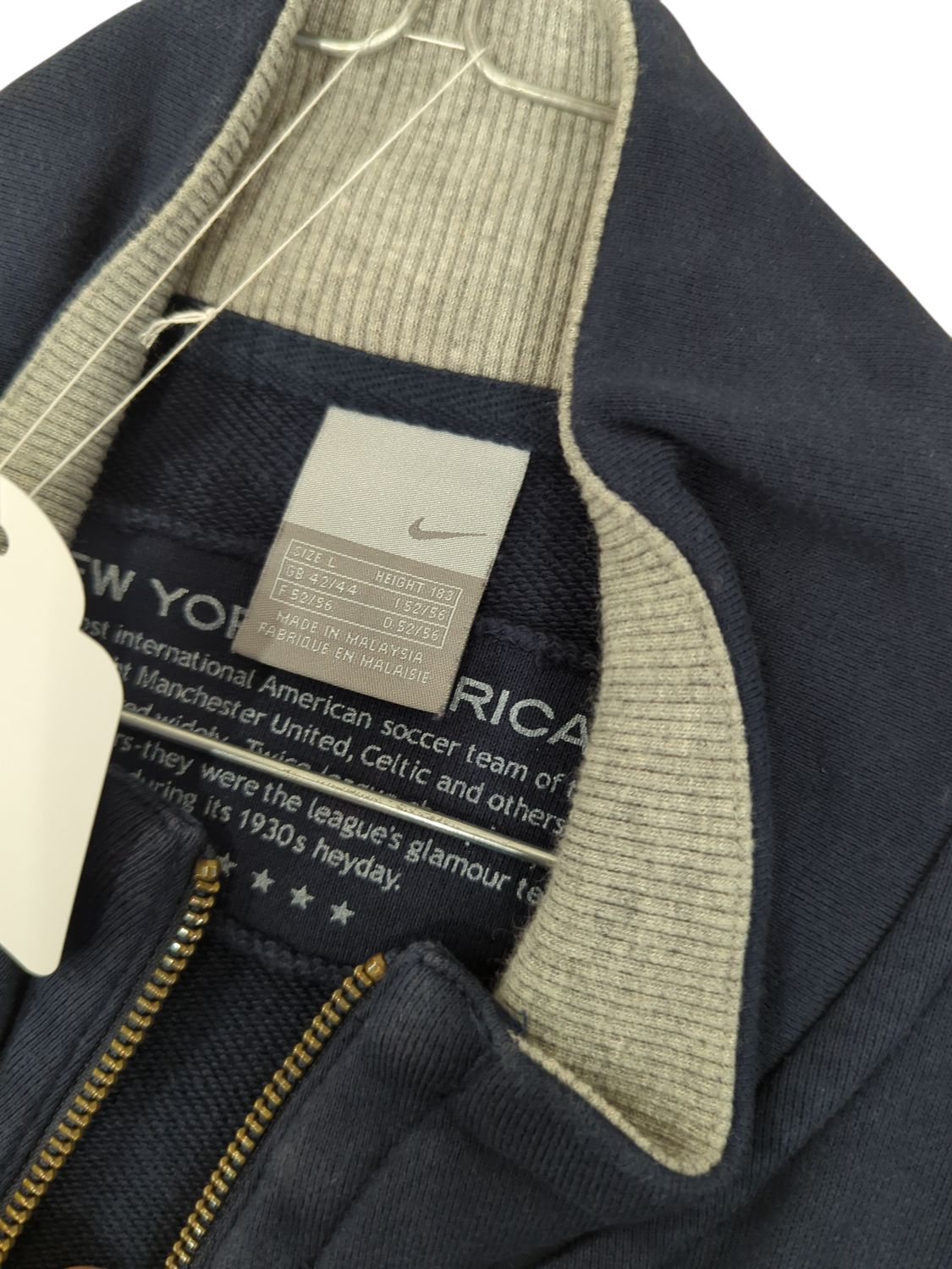 Nike NY Americans Soccer Club Navy Bomber Jacket - Size L