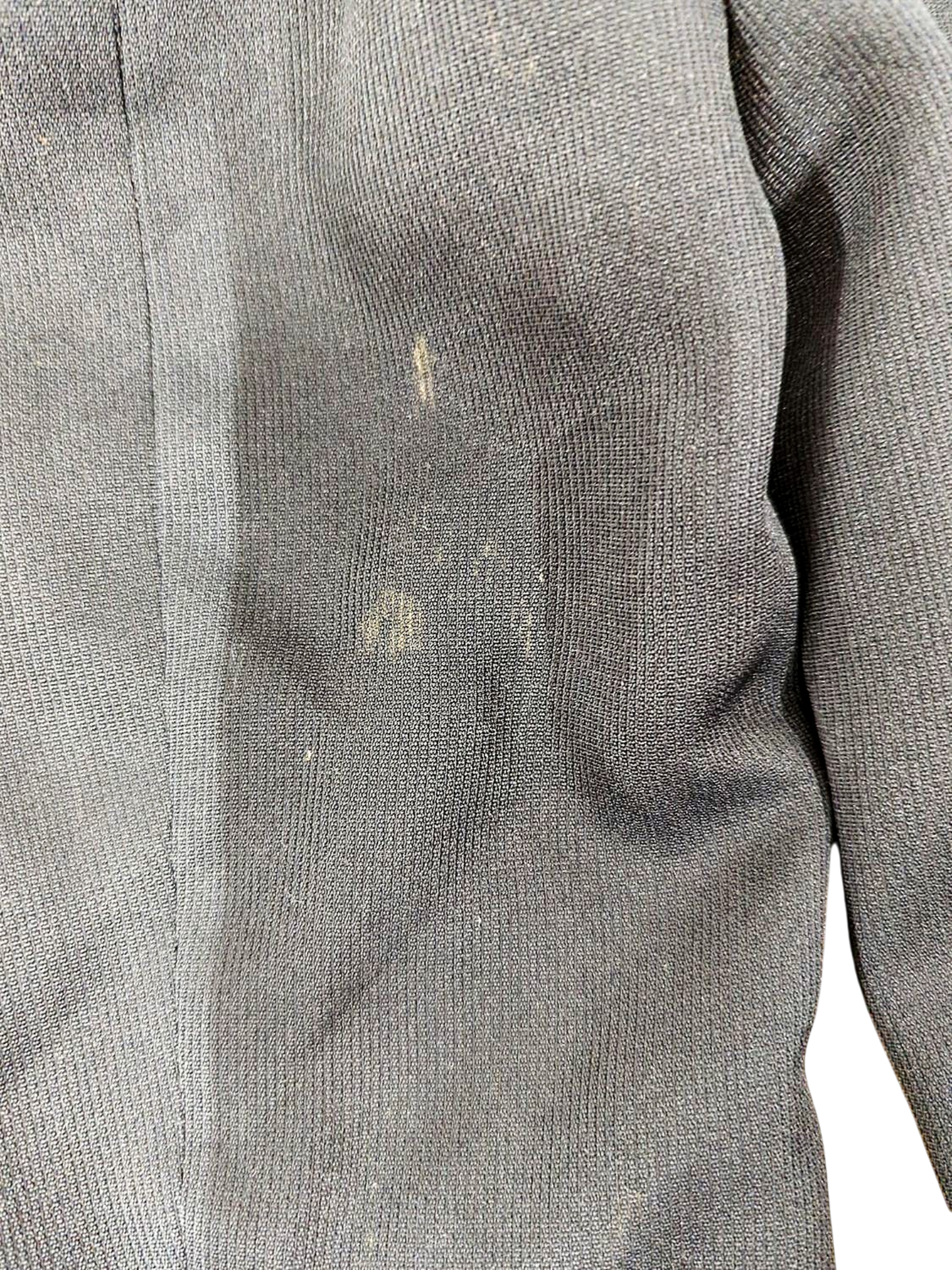 Ettore Pancaldi Black Wool Blend Coat - Size 52