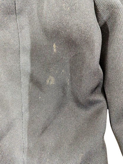 Ettore Pancaldi Black Wool Blend Coat - Size 52