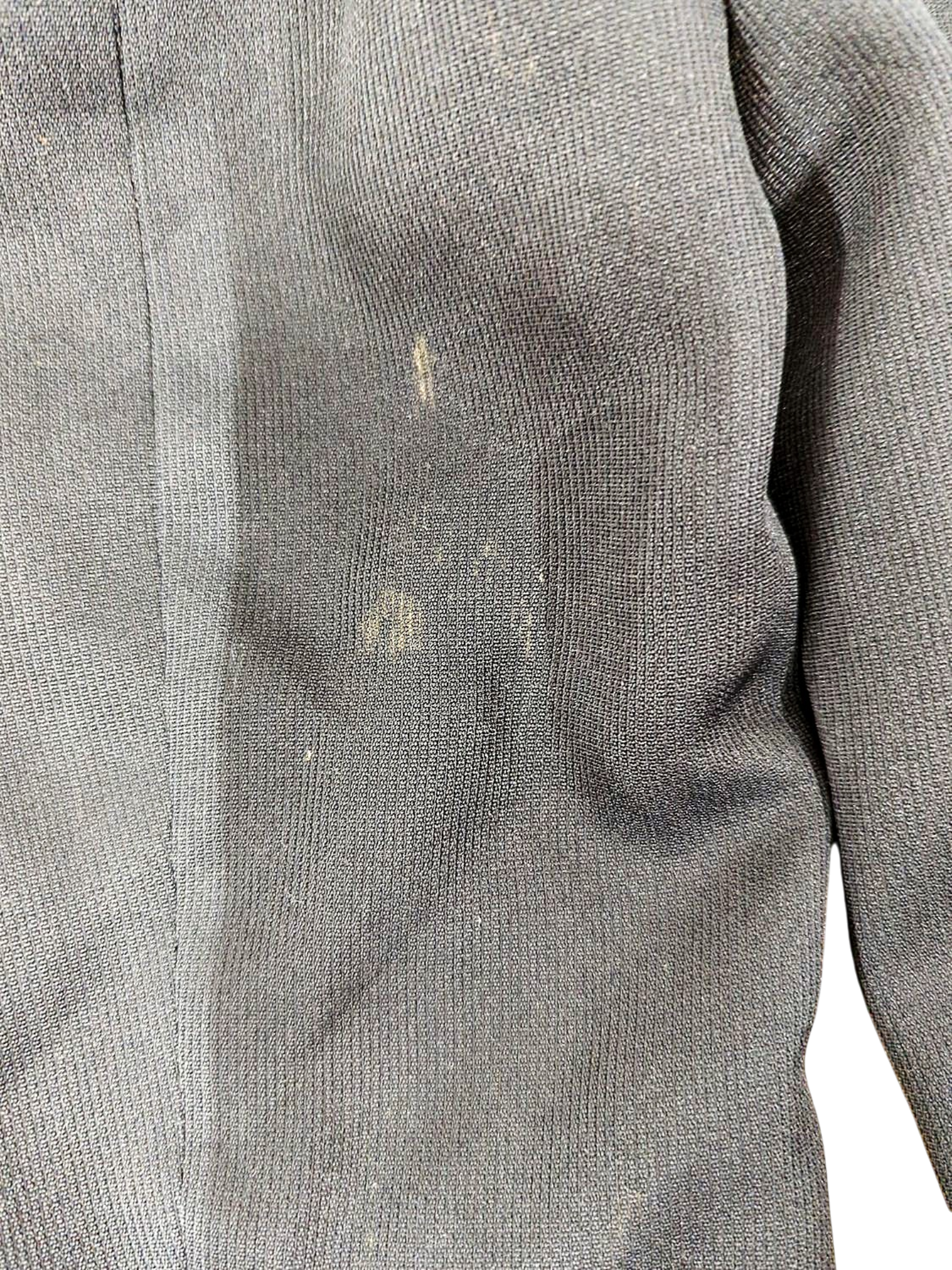 Ettore Pancaldi Black Wool Blend Coat - Size 52