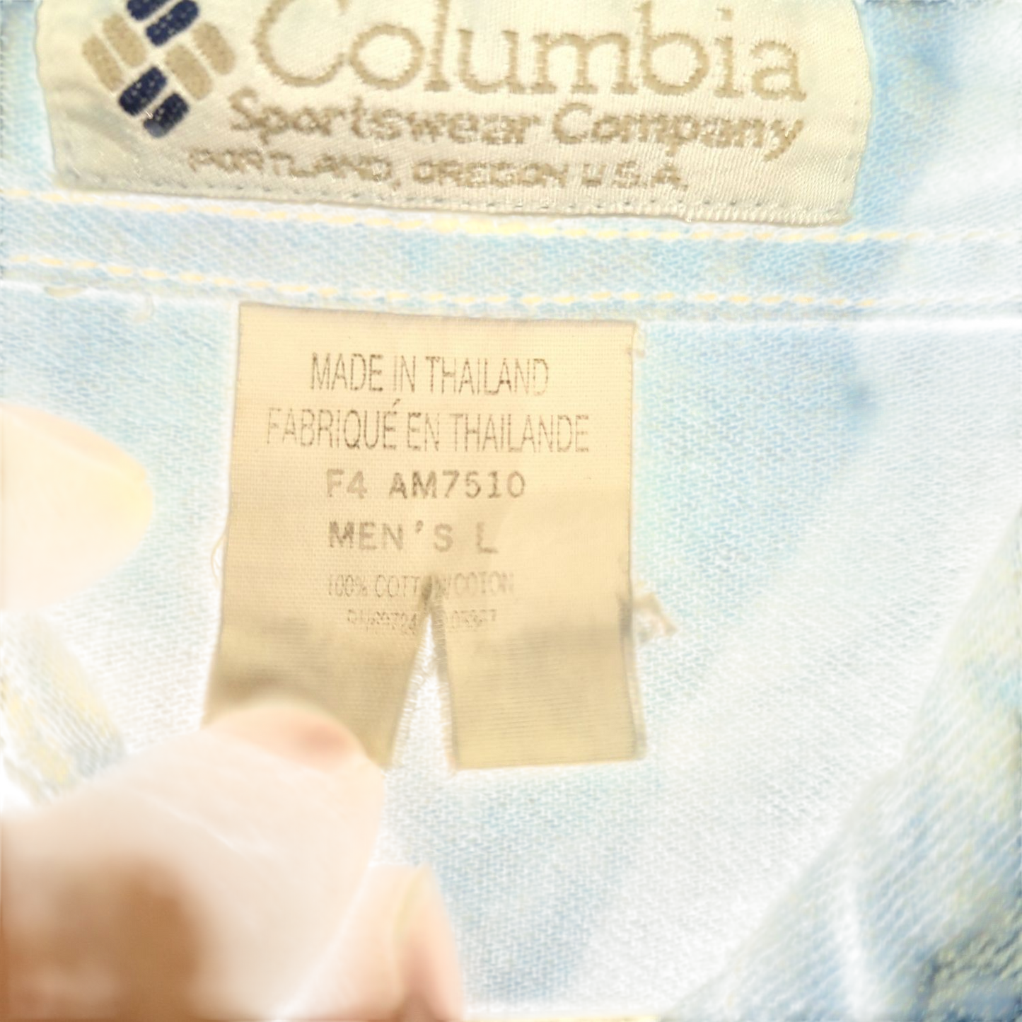 Columbia Denim Button-Down Shirt - Men's Size L