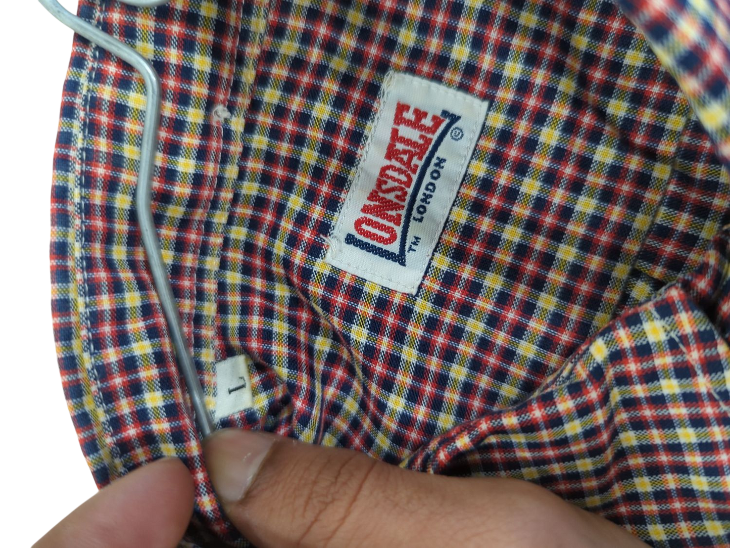 Vintage Crossgate Checkered Button-Down Shirt - Size L