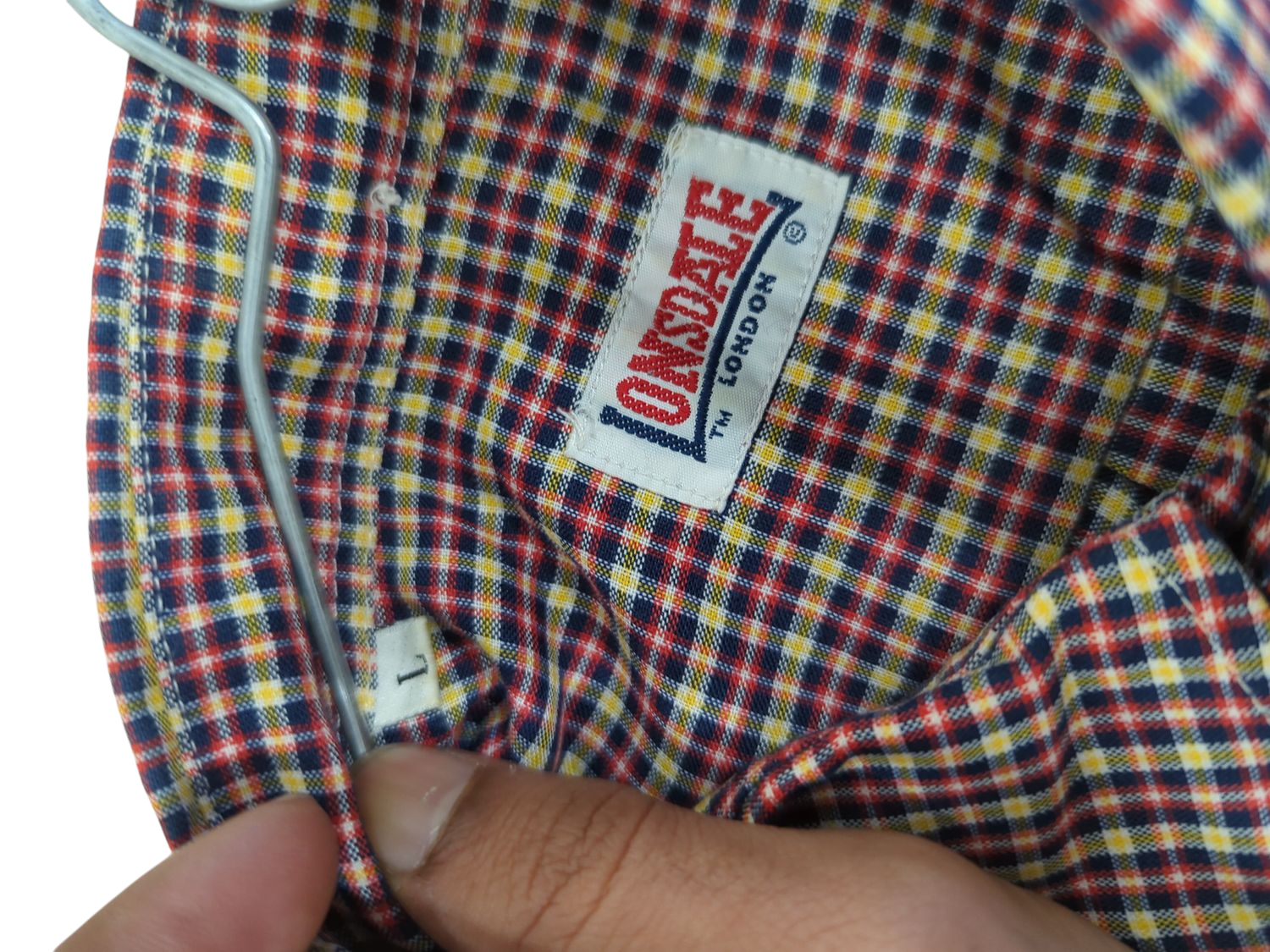 Vintage Crossgate Checkered Button-Down Shirt - Size L