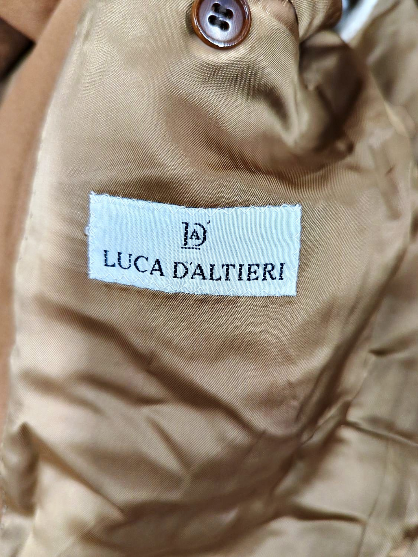 Luca D'Altieri Brown Cashmere Blazer - Size 56 (EU) - Made in Italy