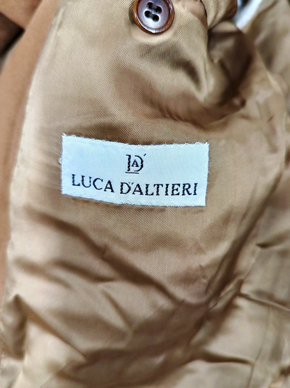 Luca D'Altieri Brown Cashmere Blazer - Size 56 (EU) - Made in Italy