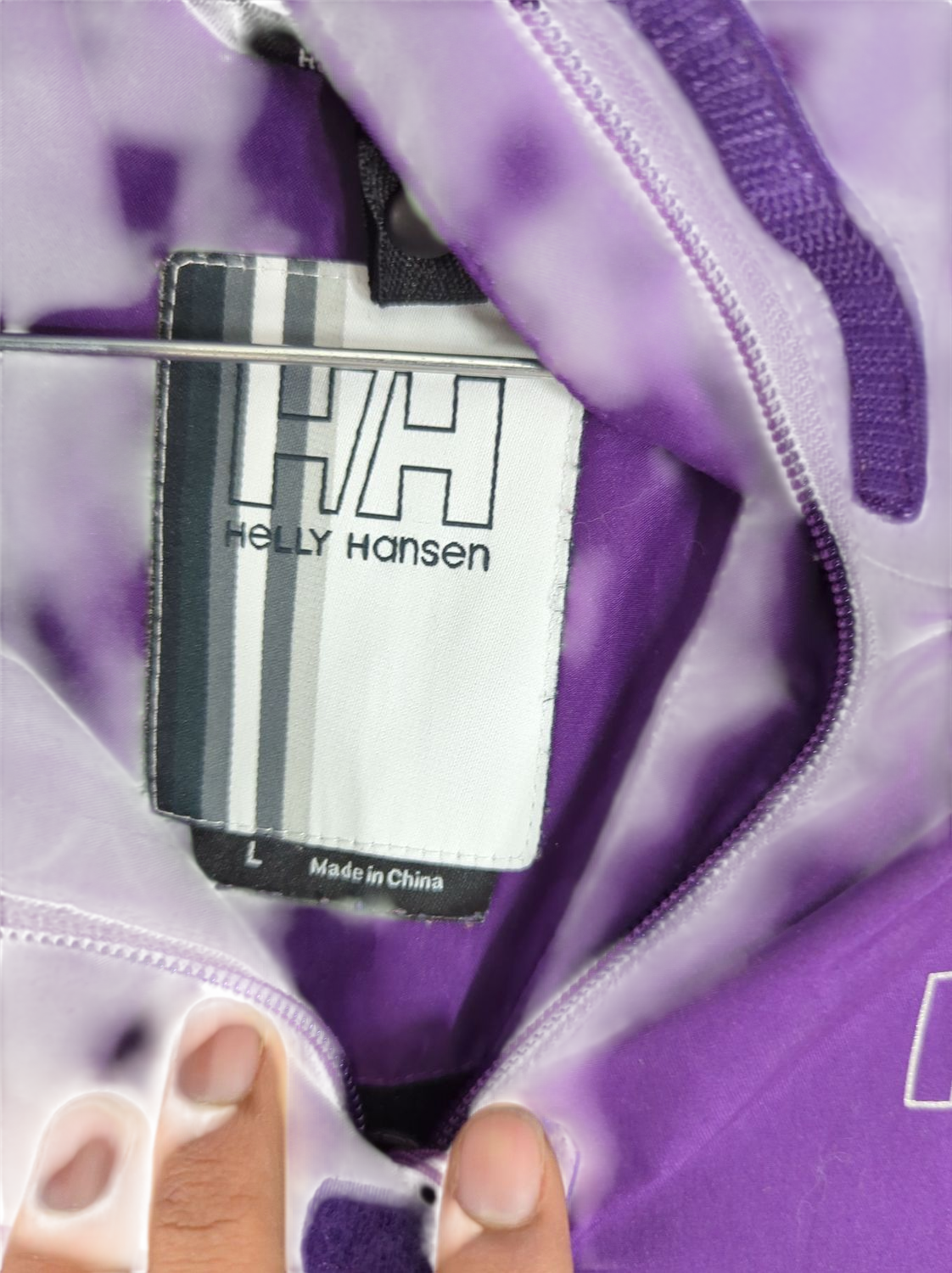 Helly Hansen Purple Windbreaker Jacket - Size L