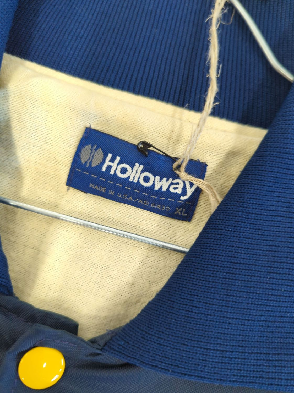 Holloway Augustana Vikings Bomber Jacket - Navy & Yellow