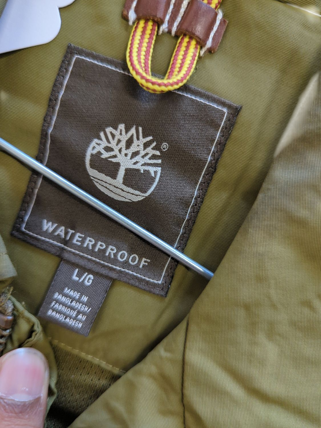 Timberland Waterproof Olive Green Utility Jacket - Size L