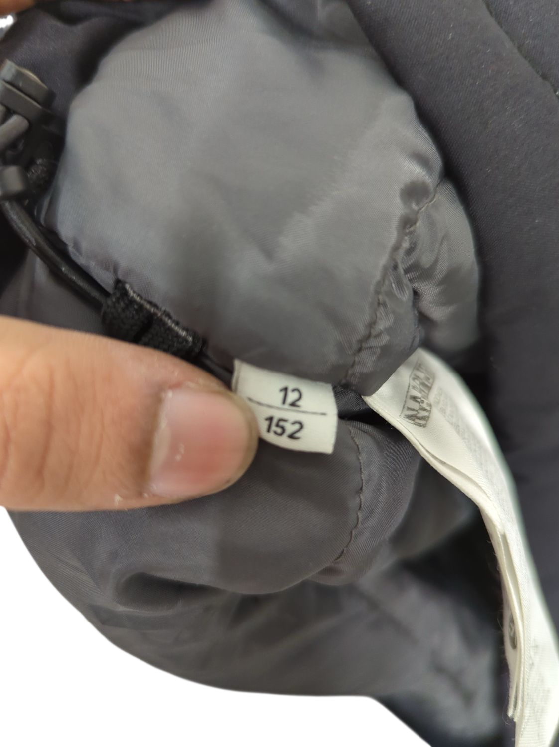 Napapijri Black Windbreaker Jacket - Size 12/152